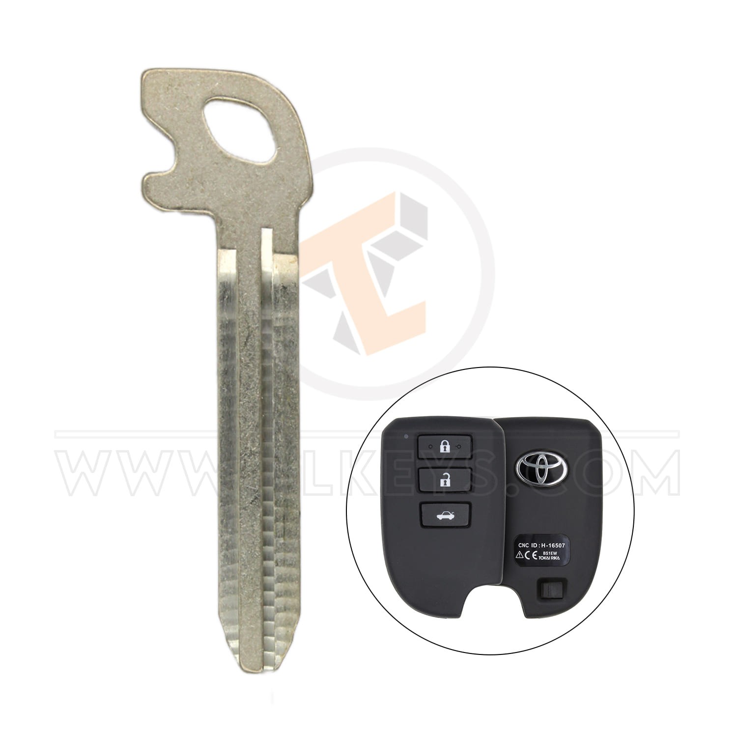 Toyota Yaris 2013-2017 Emergency Key Emergency Keys